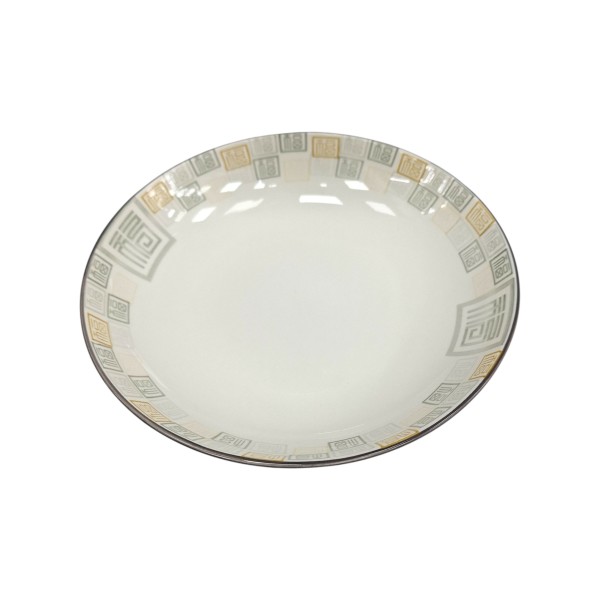PLATO CERAMICA LETRA 20.5CM